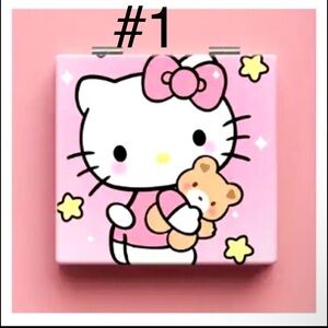 Hello Kitty Fashion Folding Makeup Mirror 2.8"
× 2.65"